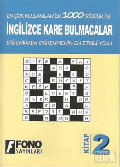 İngilizce Kare Bulmacalar 2. Kitap